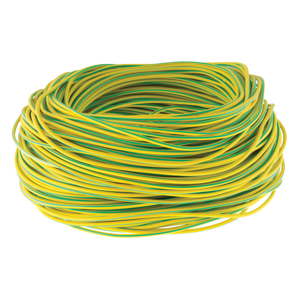 Image for PVC Over Sleeving Green and Yellow 8mm 100m