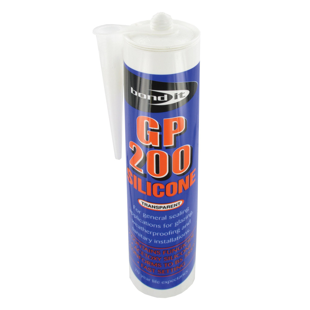 Image for Silicone Sealant Clear Waterproof 310ml Tube Each