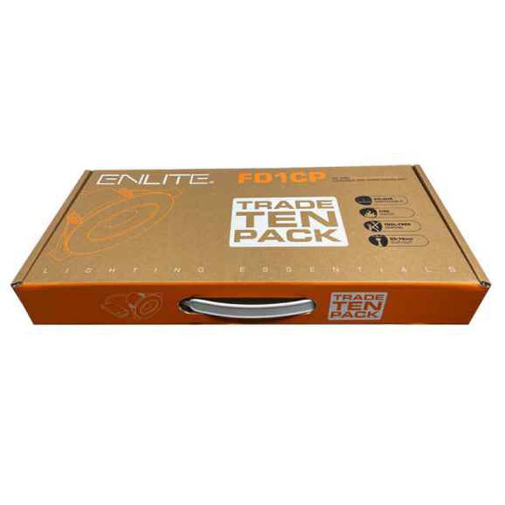 Image for Aurora Enlite Downlight Fire Rated CCT IP65 FD1CP 10pk