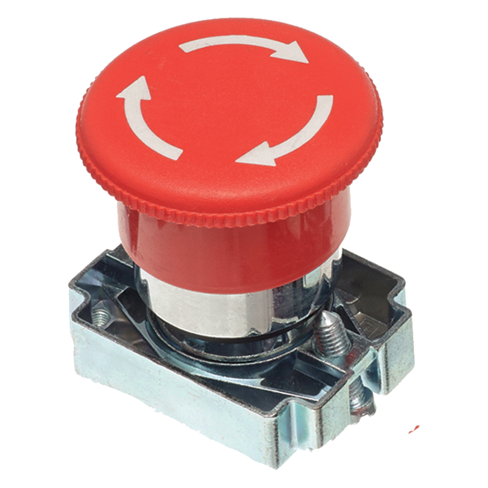 Image for Europa Red Emergency Stop Button Mushroom Head Twist Release 22mm