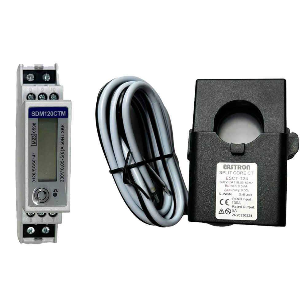 Image for Deta 100A Modbus MID Meter and CT Clamp Single Phase EVC7075