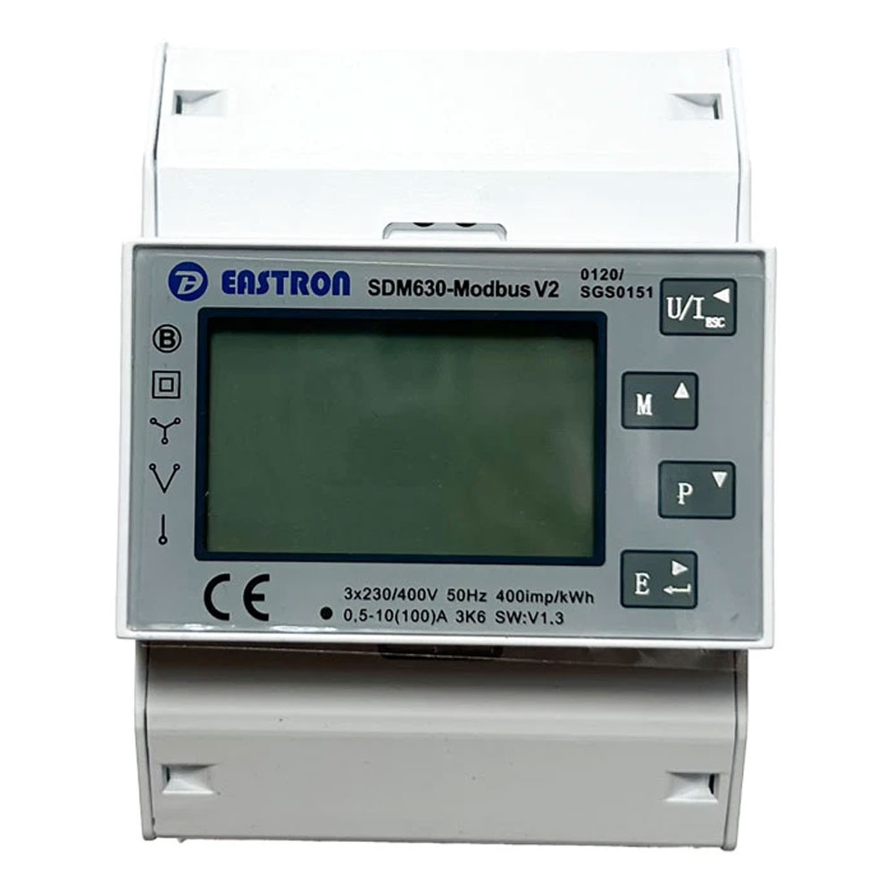 Image for Deta 100A MID Meter DIN Rail Mount 100A Three Phase 4 Module EVC7163