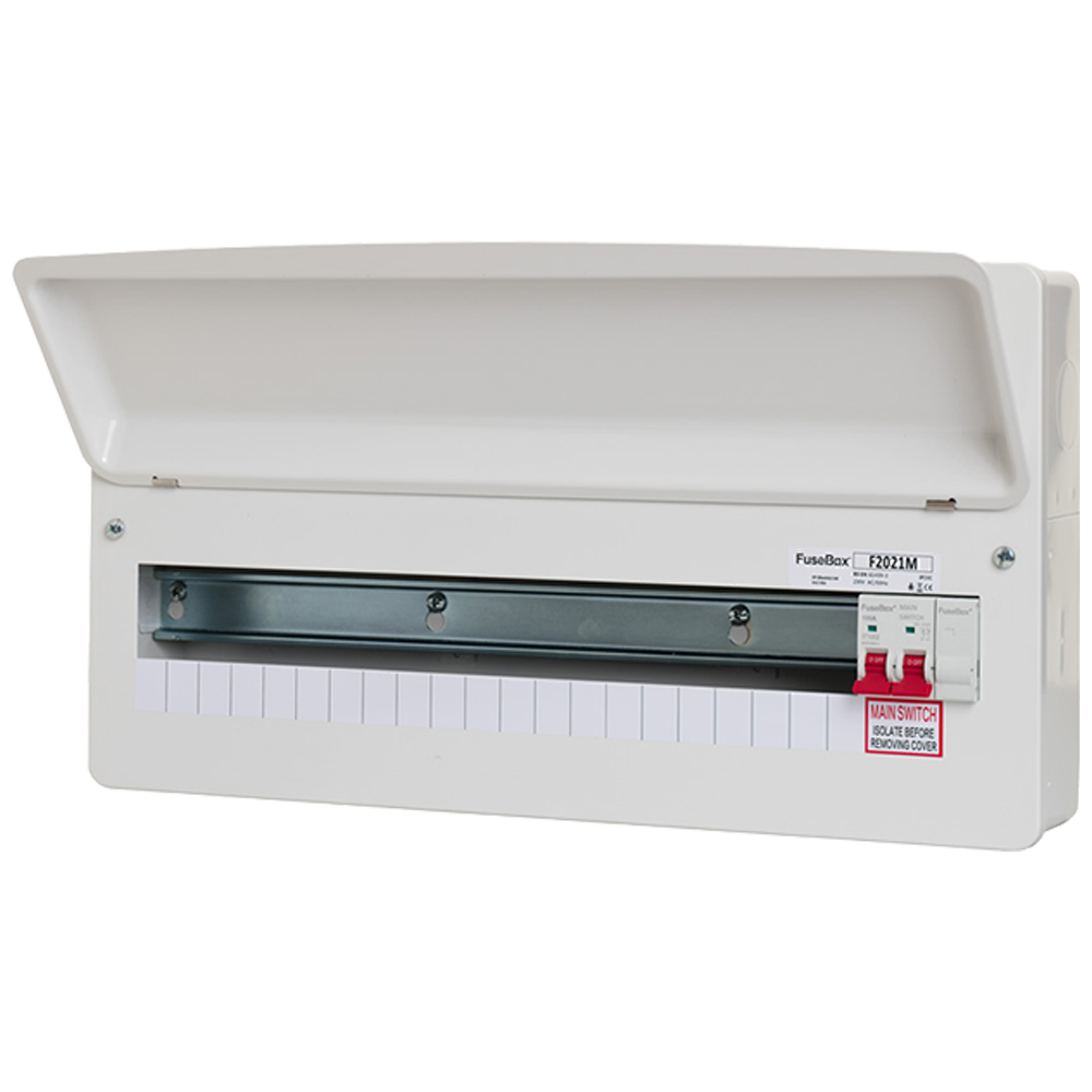 Image for Fusebox 21 Way RCBO Consumer Unit with Main Switch F2021M .