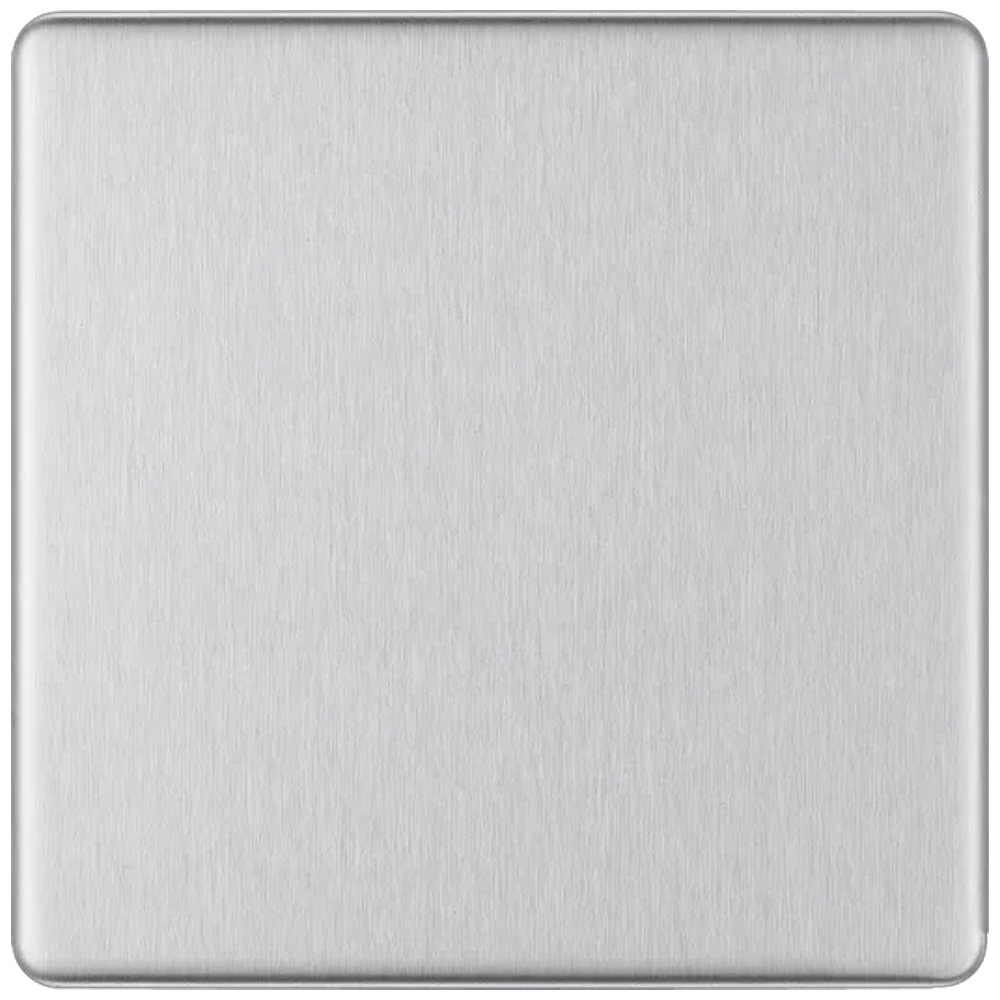 Image for BG Screwless Brushed Steel FBS94 1 Gang Blanking Plate