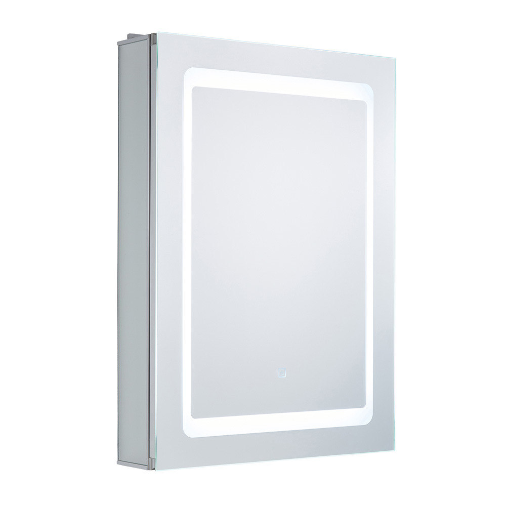 Image for Forum Lighting Arte LED Illuminated Bathroom Mirror Cabinet with Shaver Socket 34W