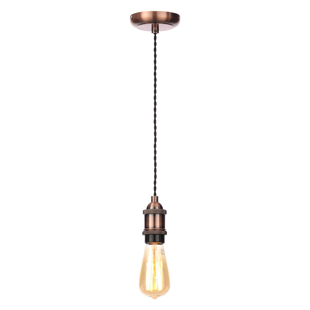 Image for Inlight Vintage Ceiling Light E27 Copper