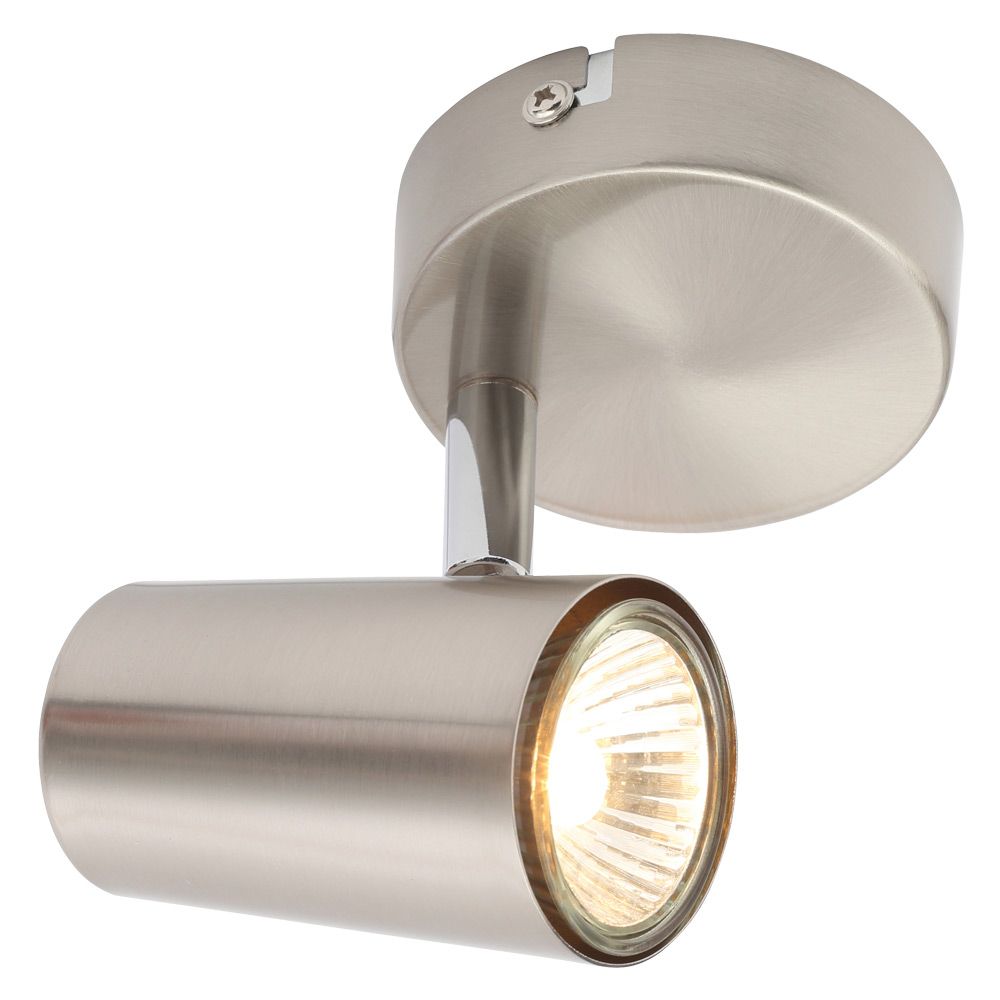 Image for Inlight GU10 Single Spotlight Wall Light Satin Nickel
