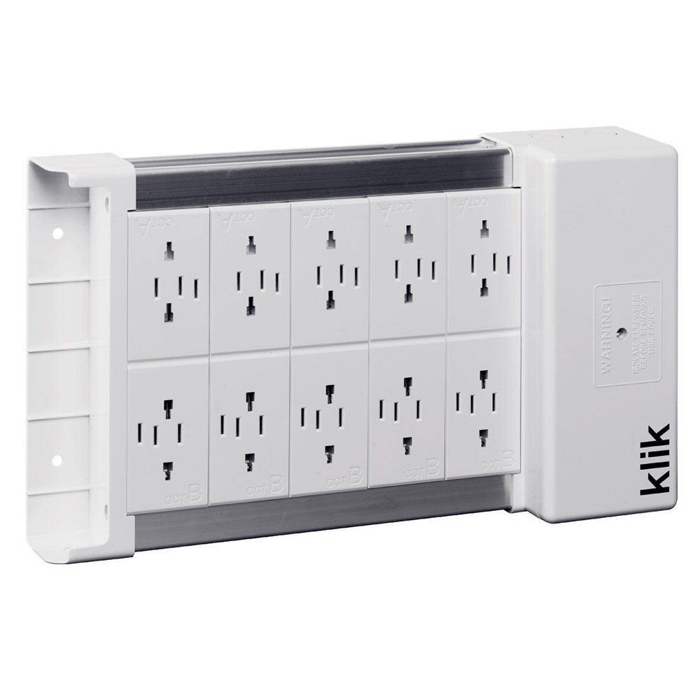 Image for Hager Klik KLDS10 Lighting Distribution Box 10 Outlets