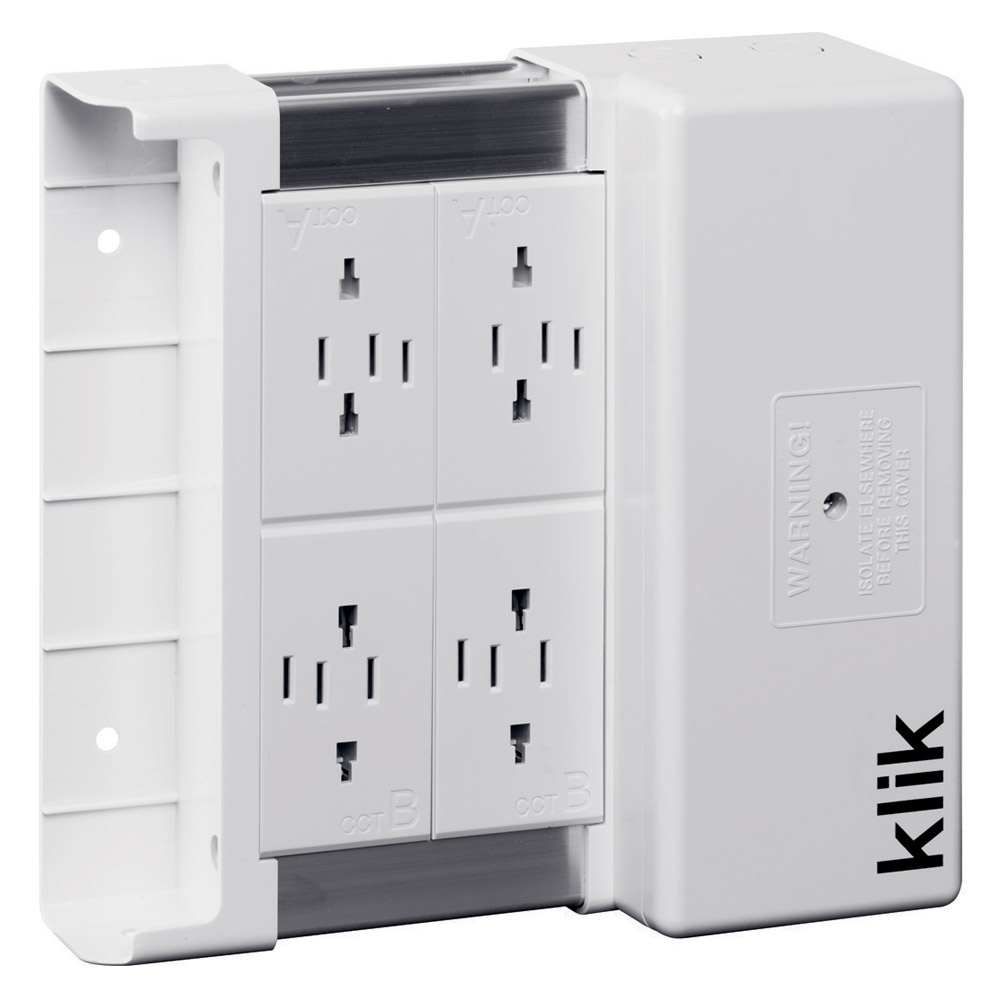 Image for Hager Klik KLDS4 Lighting Distribution Box 4 Outlets