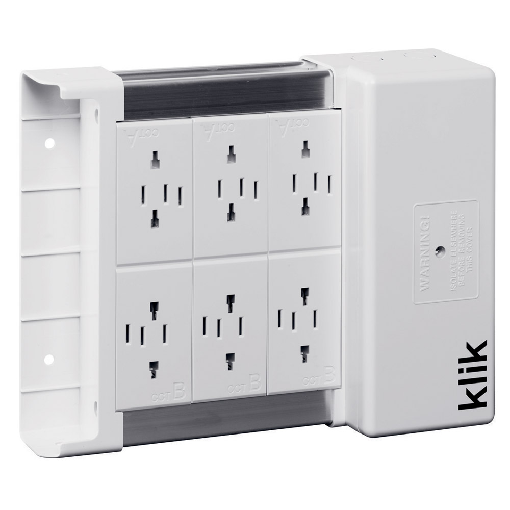 Image for Hager Klik KLDS6 Lighting Distribution Box 6 Outlets