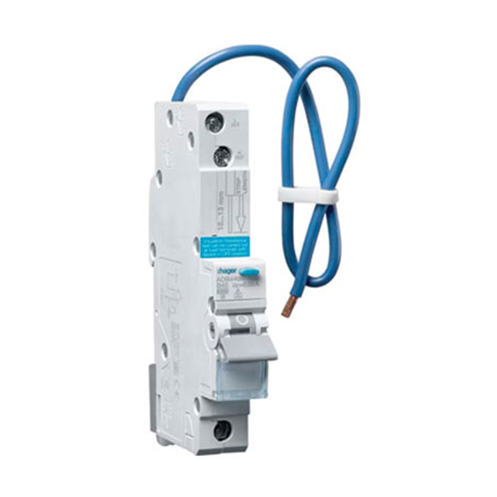 Image for Hager RCBO 40A Type B Single Pole 6kA ADB440G