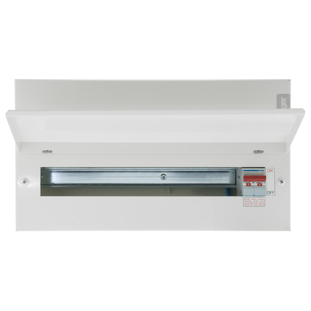 Image for Hager 14 Way RCBO Consumer Unit with Main Switch VML114