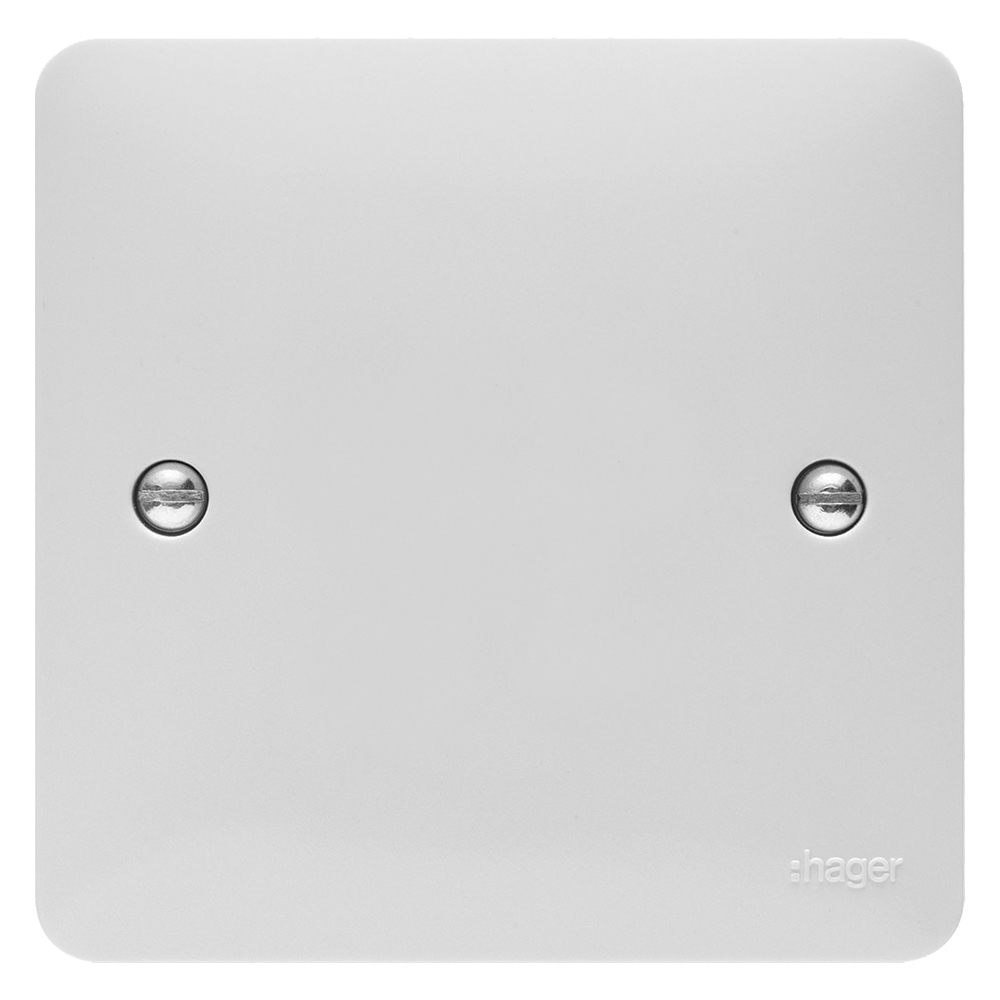 Image for Hager Sollysta Single Blank Plate 1 Gang White WMP1