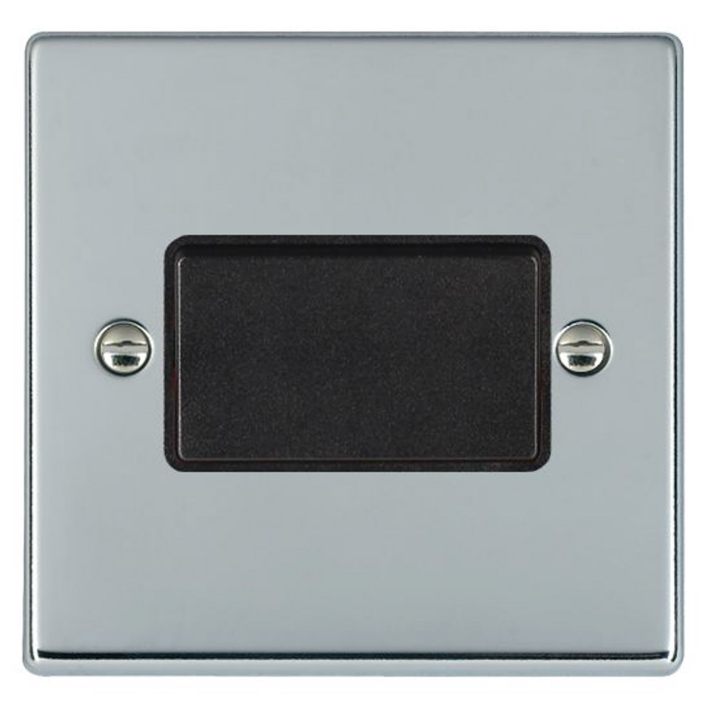Image for Hamilton Hartland Fan Isolator Switch Polished Chrome Black