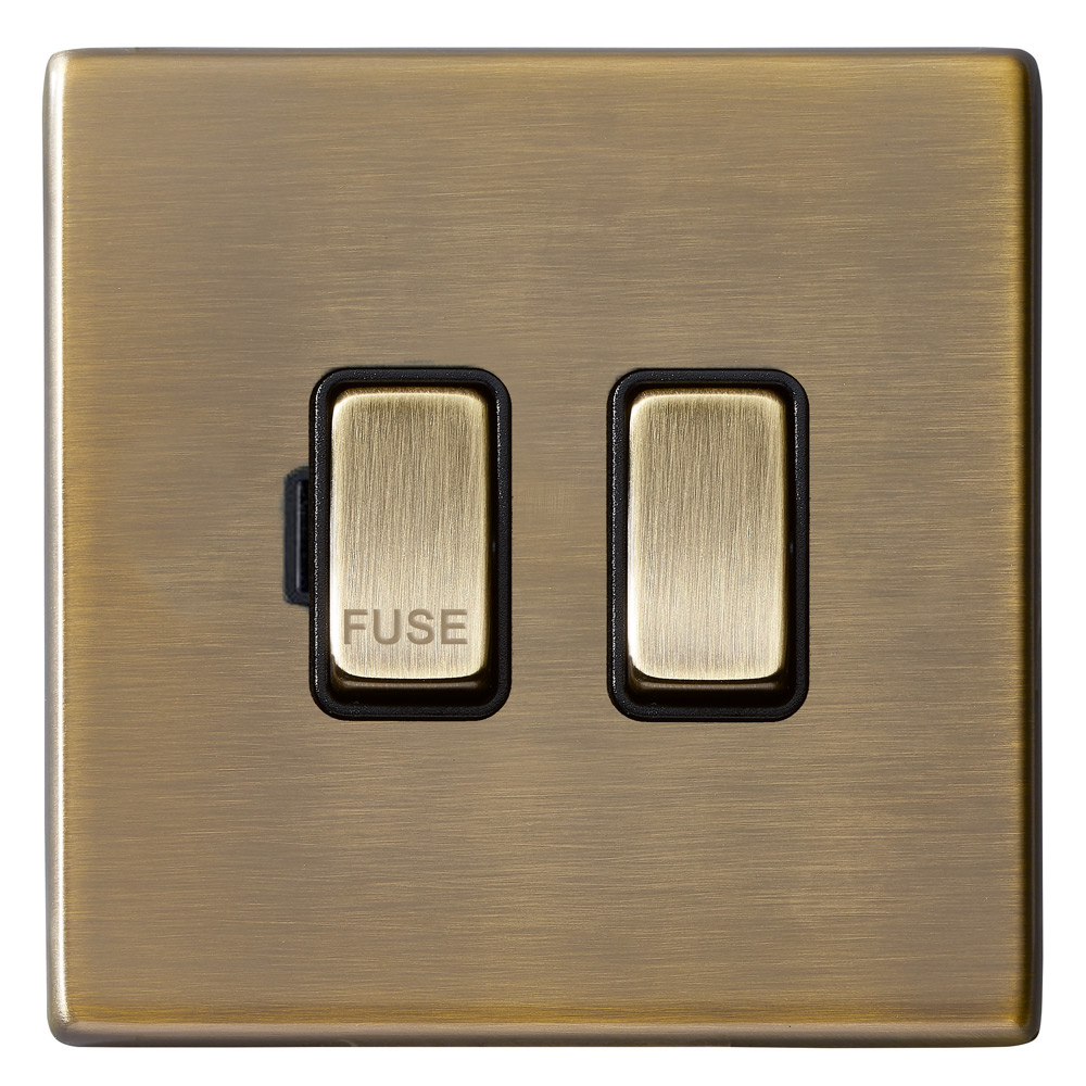 Image for Hamilton Hartland G2 Switched Fused Spur Antique Brass