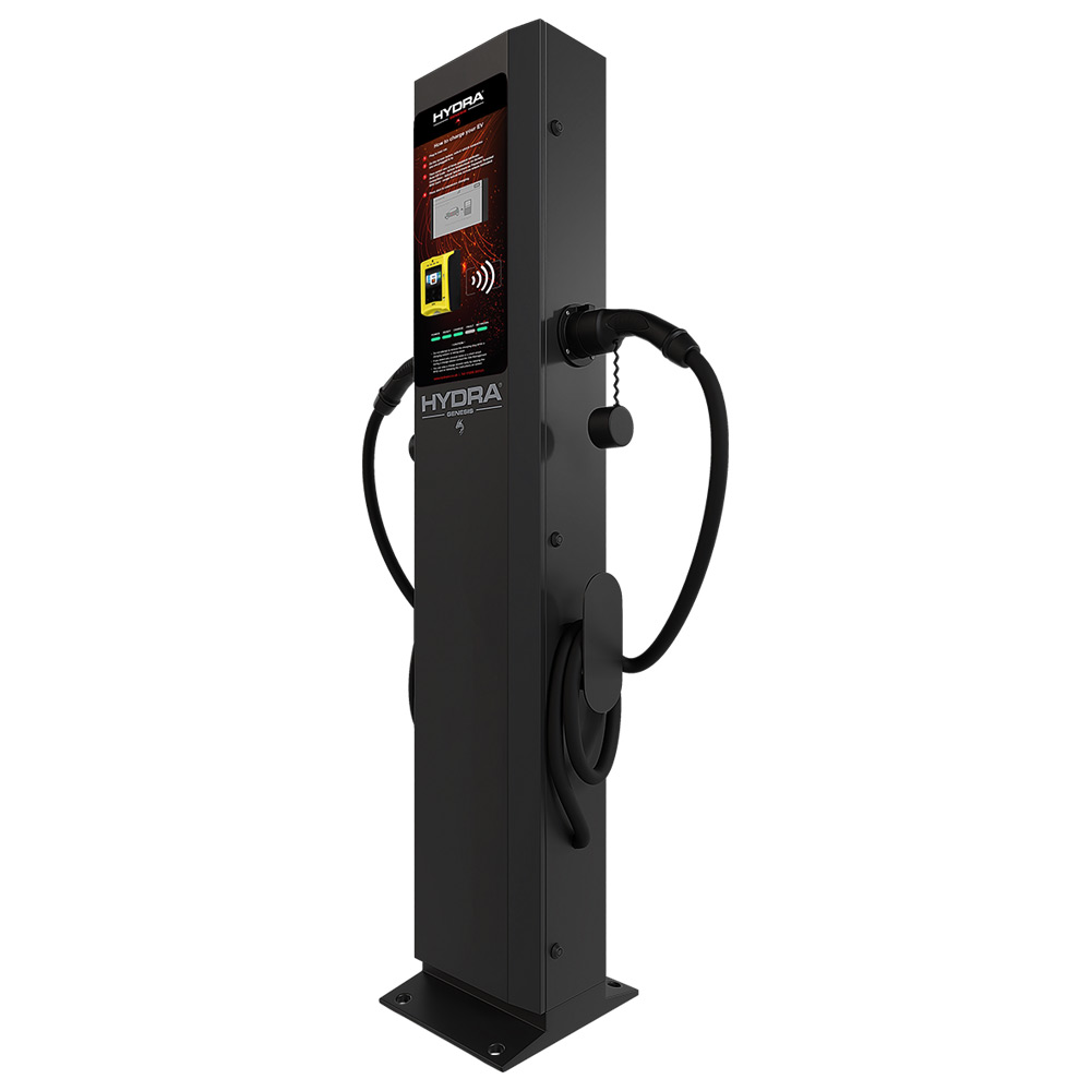 Image for Hydra Genesis 7kW Dual Commercial EV Charger HG-7-T-BLK