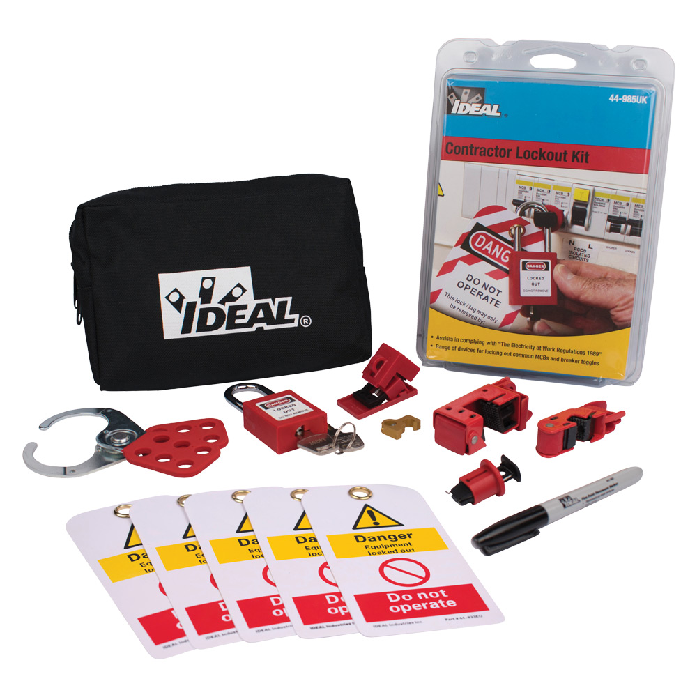 Image for Ideal Industries Contractor Lockout Kit Zipped Pouch