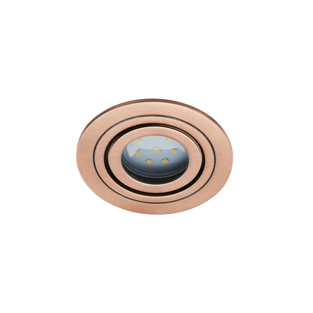 Image for Forum Lighting Cali Downlight GU10 Brushed Copper IP44
