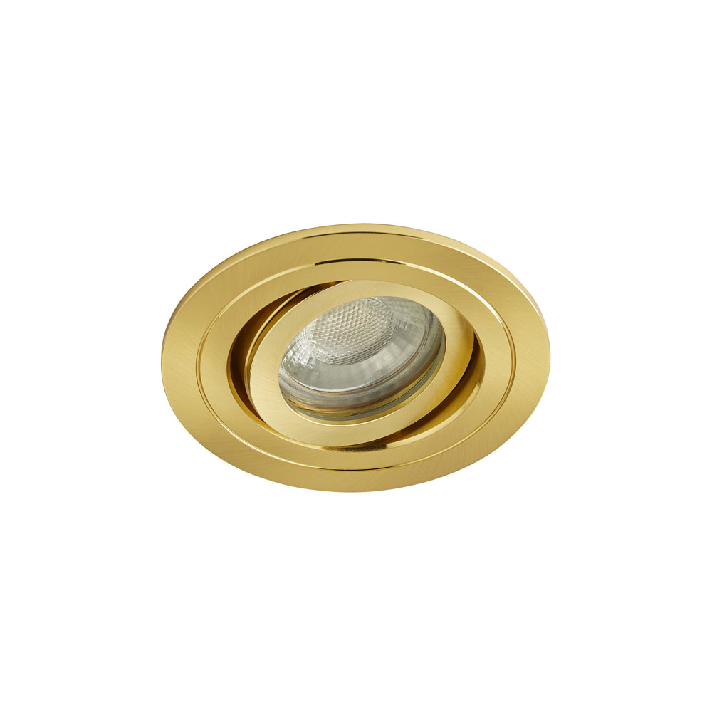 Image for Forum Lighting Cali Downlight GU10 35W Satin Brass IP65