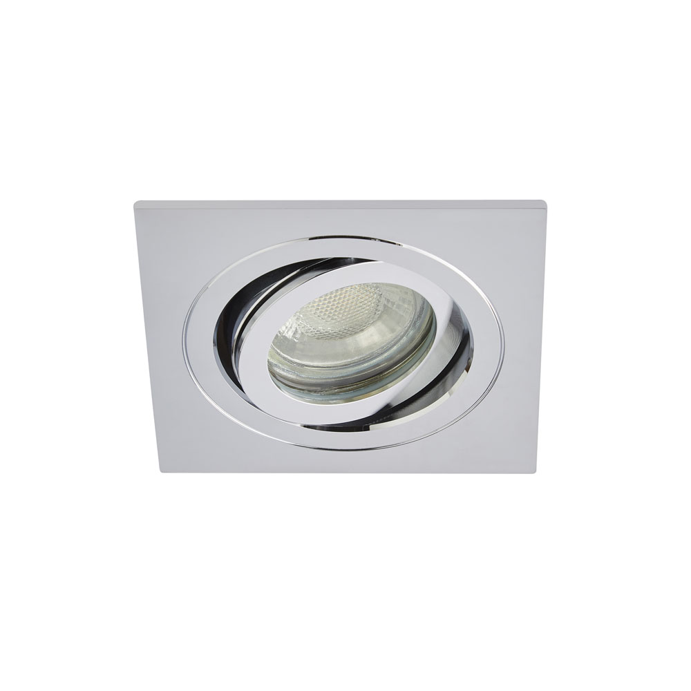 Image for Forum Lighting Cali Downlight Square GU10 35W Chrome IP65