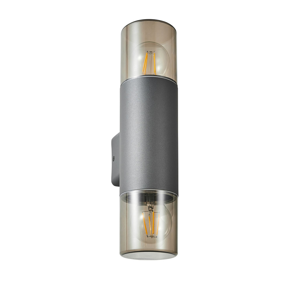 Image for Forum Lighting Beata Up & Down Wall Light E27 10W Grey IP44