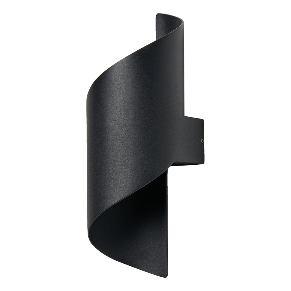 Image for Forum Lighting Bude Outdoor Wall Light LED 12W Black IP54
