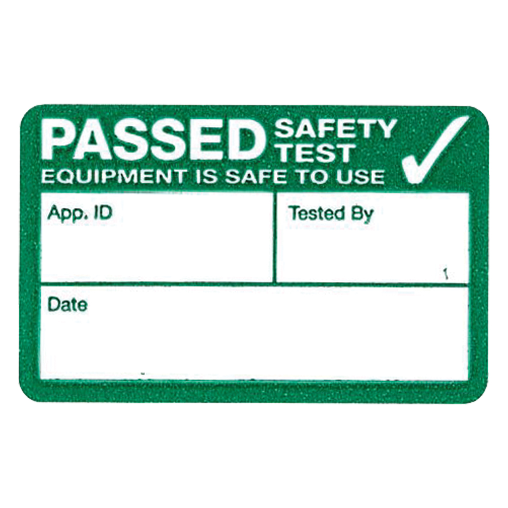 Image for Kewtech 500PASS Pass Test Appliance Label Pack 500