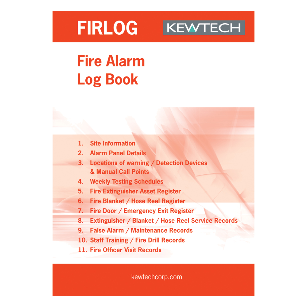 Image for Kewtech Logbook Fire Alarm A4 Pad