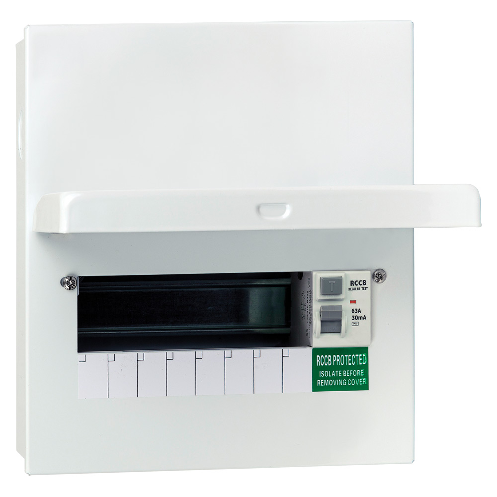 Image for Lewden Consumer Unit RCD 8 Way QFS-MX10R