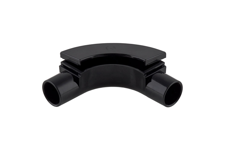 Image for Marshall Tufflex 20mm MIB2BK Inspection Bend Black Plastic Conduit PVC