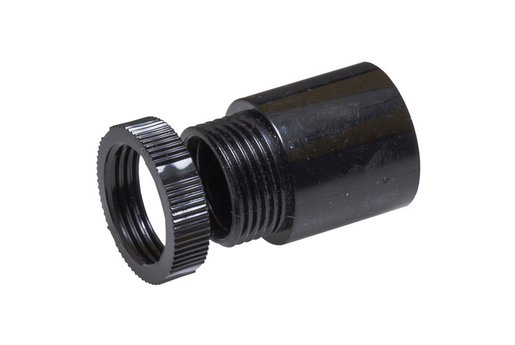Image for Marshall Tufflex 25mm MA8BK Male Adaptor Black Plastic Conduit PVC