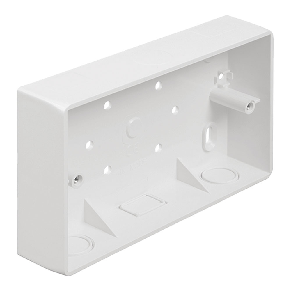 Image for Marshall Tufflex Bendex SB2RCWH 32mm Universal 2 Gang Round Corners