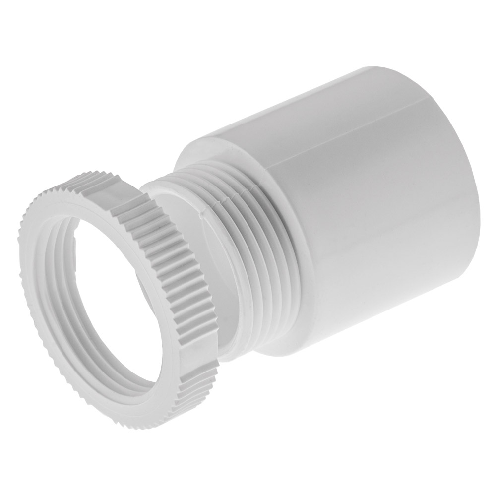 Image for Marshall Tufflex MA8WH 25mm PVC Male Adaptor Plastic White