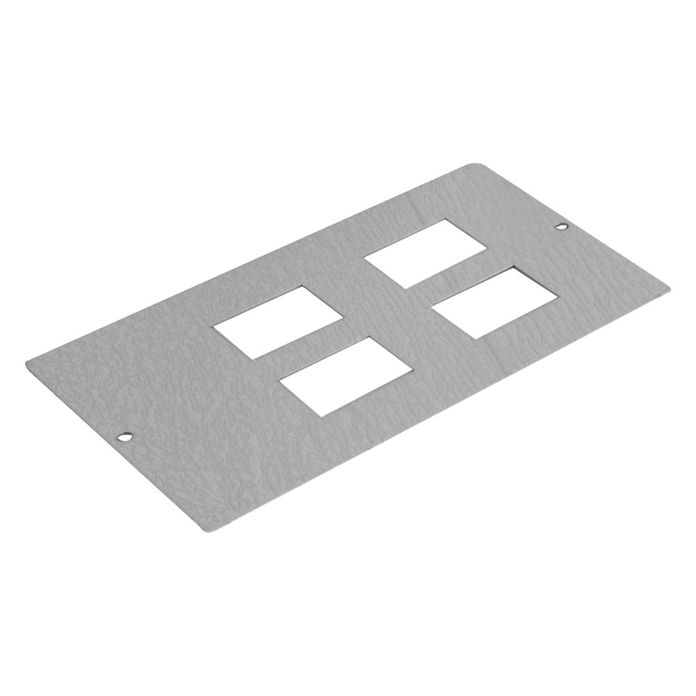 Image for Marshall Tufflex Floor Box Data Plate UP610 4x RJ45/ LJU6C Grey