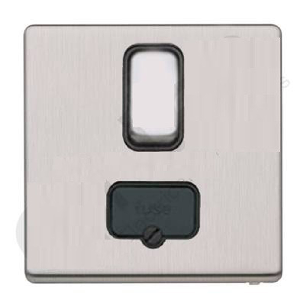 Image for MK Aspect K24941BSSB 13A DP Switched Spur Brushed Steel Black