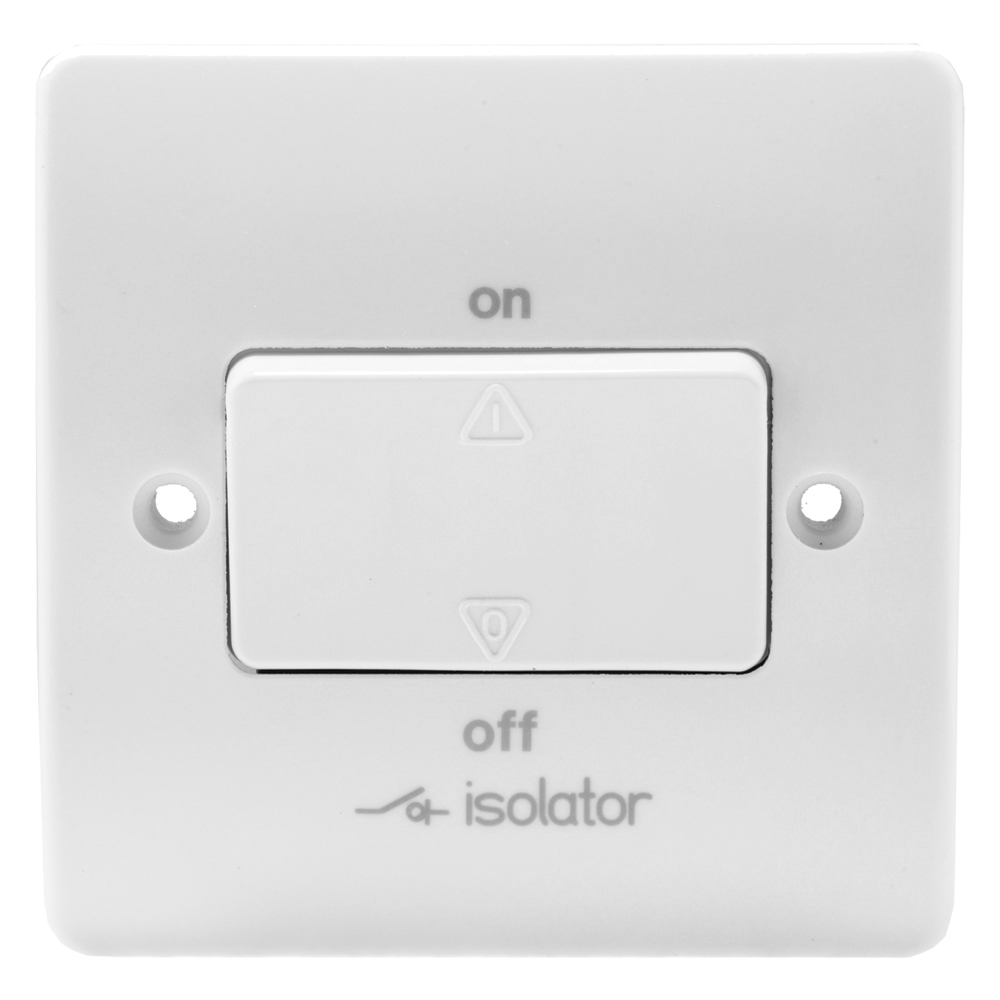 Image for MK Logic K4859WHI 10A TP Fan Isolator Switch White