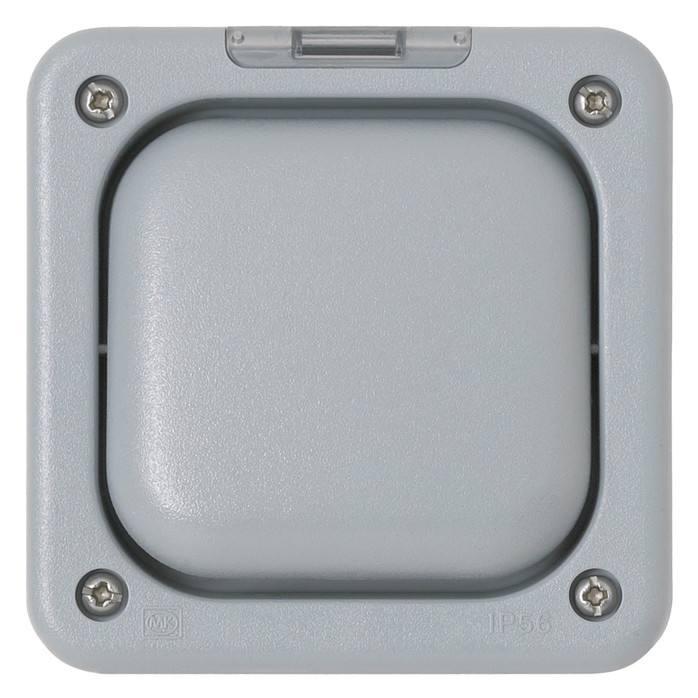 Image for MK Masterseal K56400GRY 10A Light Switch 1 Gang Neon IP66