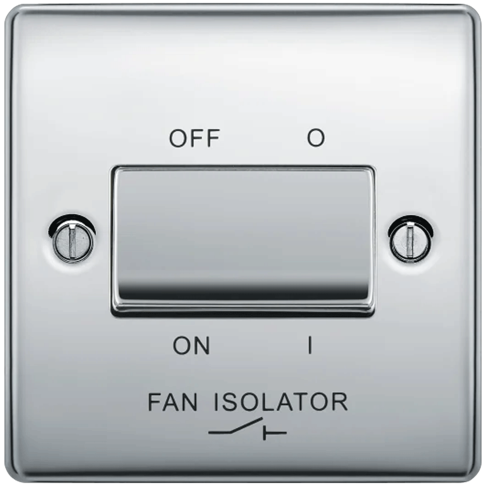 Image for BG Nexus Metal NPC15 10A Switch 3 Pole Fan Isolator Polished Chrome