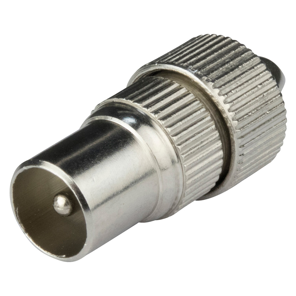 Image for Philex Metal Aerial Coax Cable Plug Each
