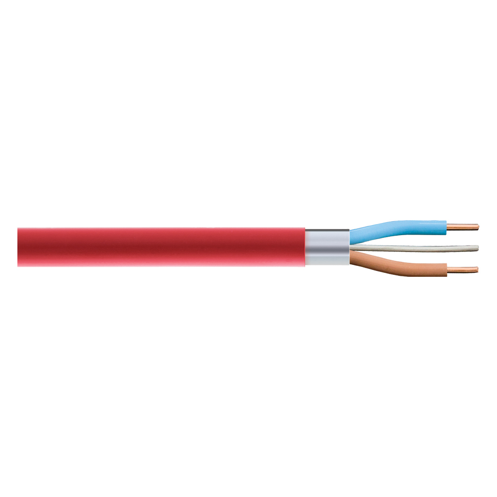 Image for Prysmian FP200 Gold LSZH 2.5mm Two Core & Earth Red Cable 100M