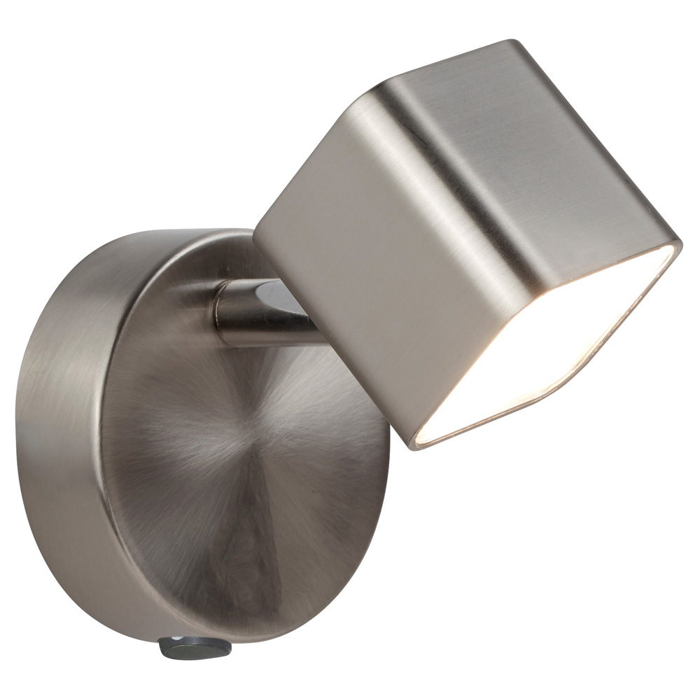 Image for Searchlight Quad Spotlight Wall Light Satin Silver