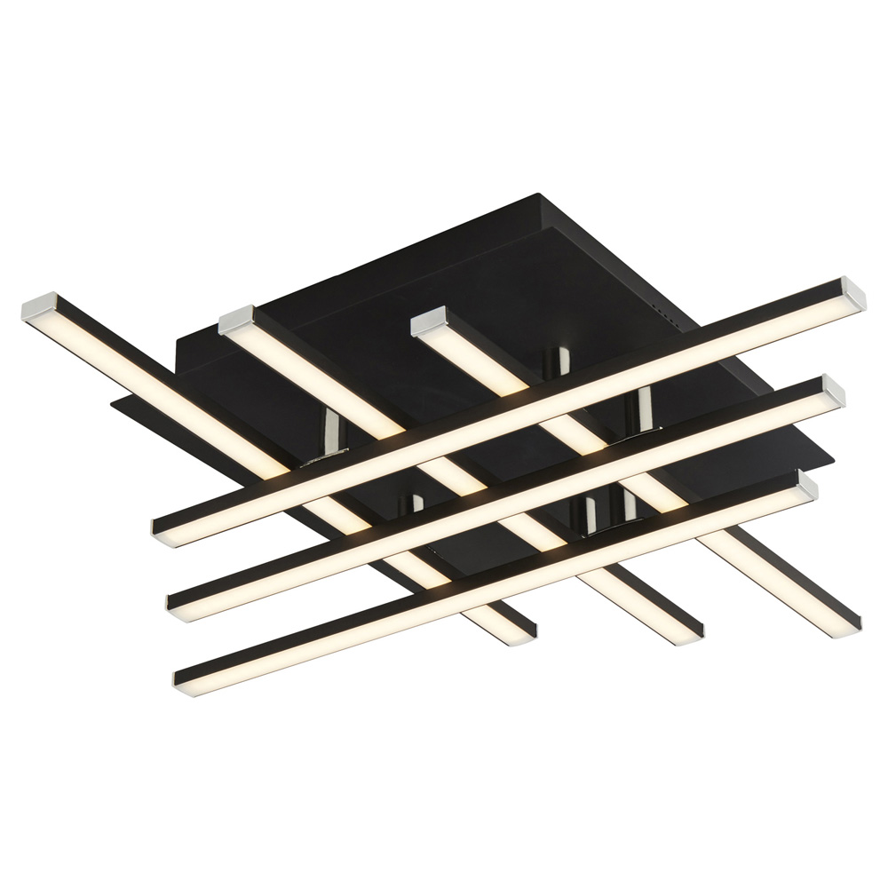 Image for Searchlight Matrix 6 Flush Black with Opal