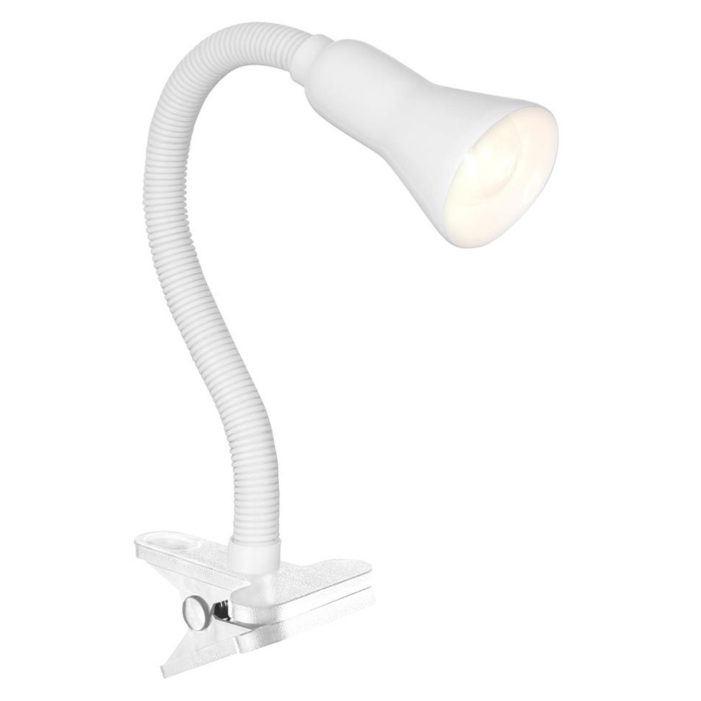 Image for Searchlight Electric Flexible Clip On Desk Light White