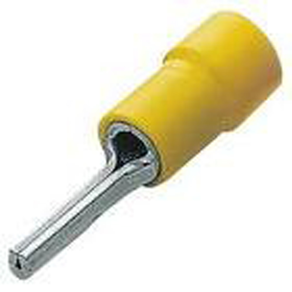 Image for SWA Yellow Pin Terminal 4-6mm Pack 100