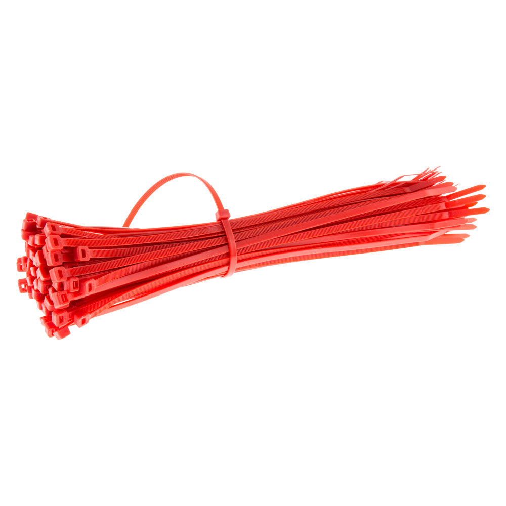 Image for SWA Red Cable Ties 200mm x 4.8mm 100 Pack