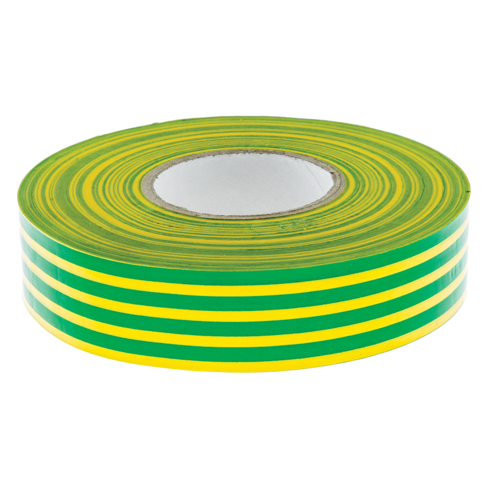 Image for Electrical PVC Tape 19mm x 33m Earth Each