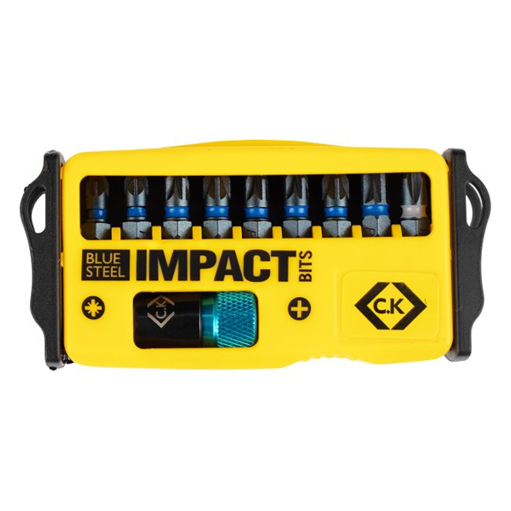 Image for CK Tools Blue Steel Impact Bit Set of 10 PZ/PH T4510