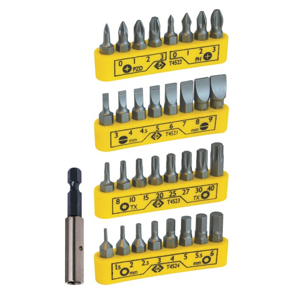 Image for CK Tools Screwdriver Bit Set 25mm Set of 33 T4520
