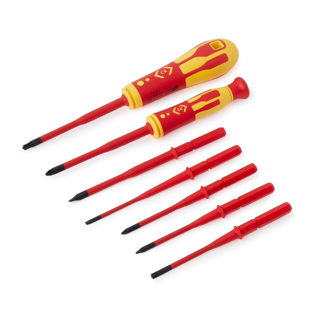 Image for CK Tools VDE Slim Interchangeable Screwdriver Set 9 Piece