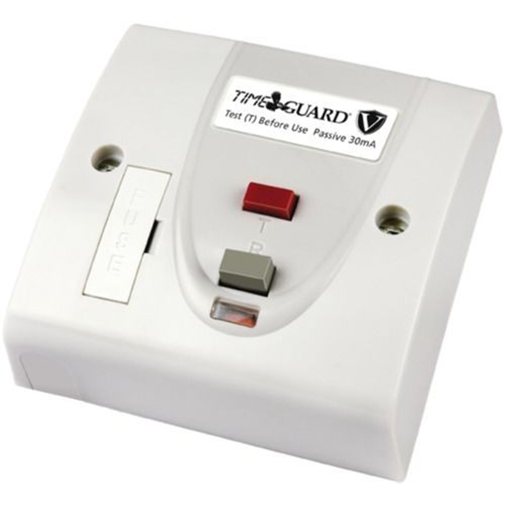 Image for Timeguard RCD10WPV 13A 30mA DP Fused RCD Spur Passive White